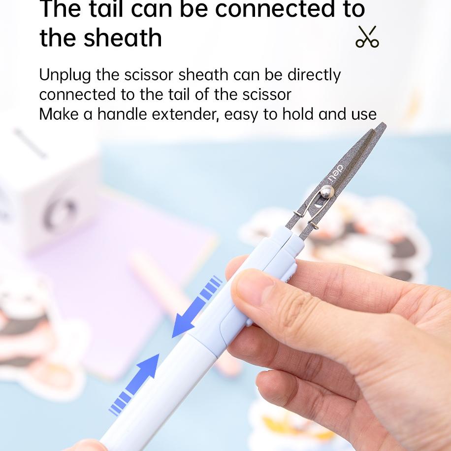 

Ready stock GVT Deli Portable Scissors Gunting Portabel Warna Pink Biru 77761 41