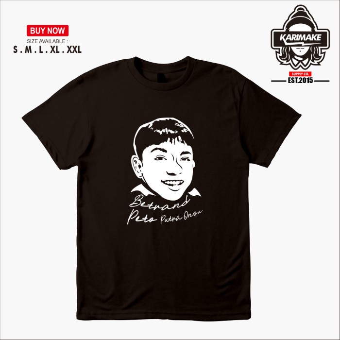 Kaos Baju BXB Betrand Peto Putra Onsu Siluet Onyo X Bensu Fans- KRMK