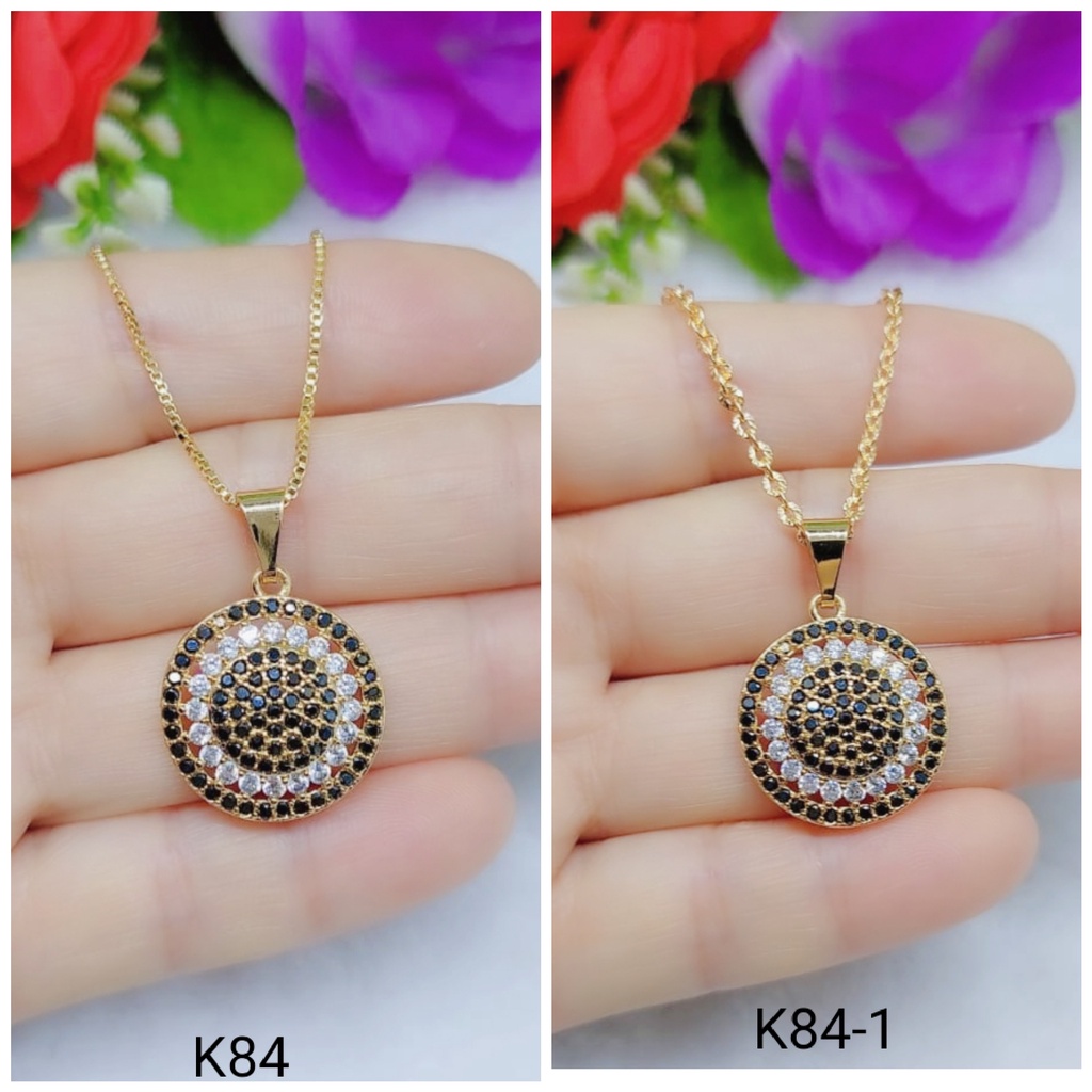 Kalung Xuping Mata Hitam Lapis Emas Perhiasan Fashion K82-85