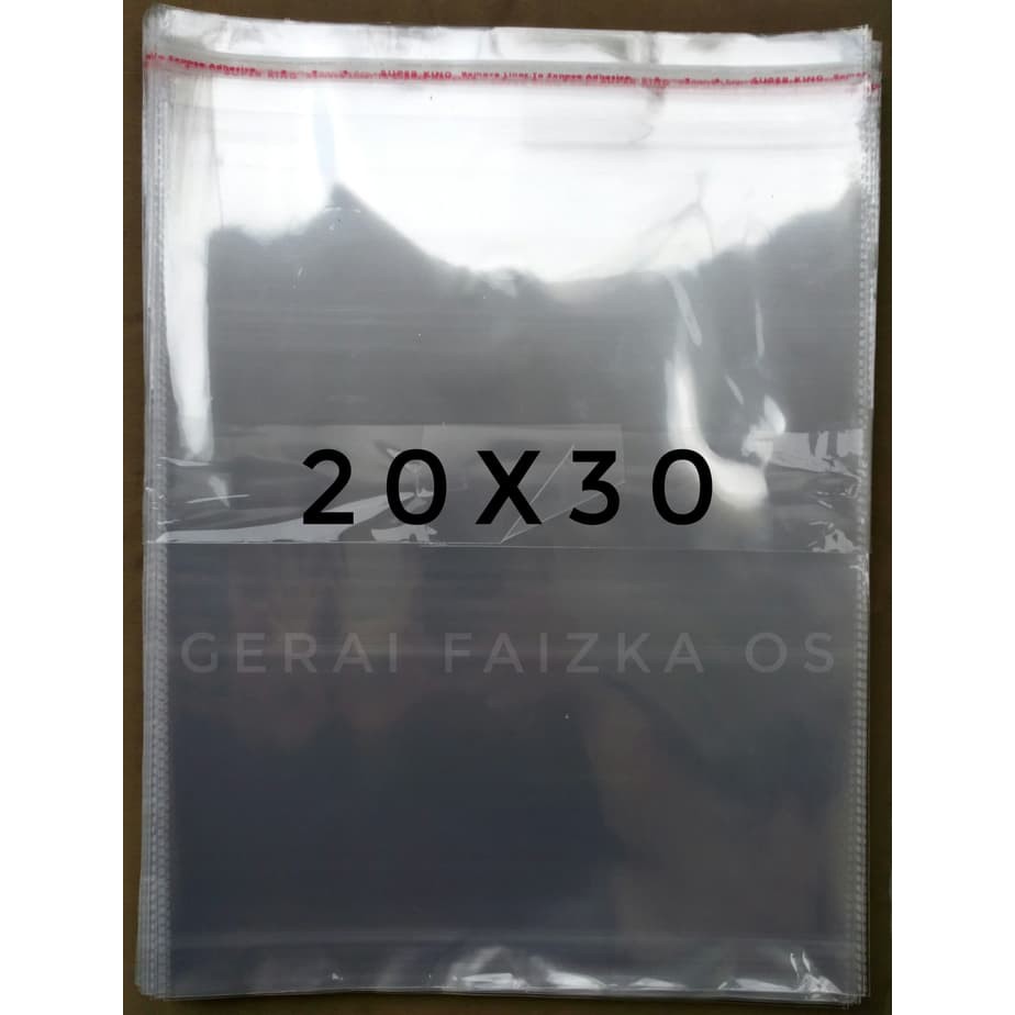 

Jual PLASTIK OPP TEBAL (SEAL/LEM) 20x30 | 40 MICRON Obral