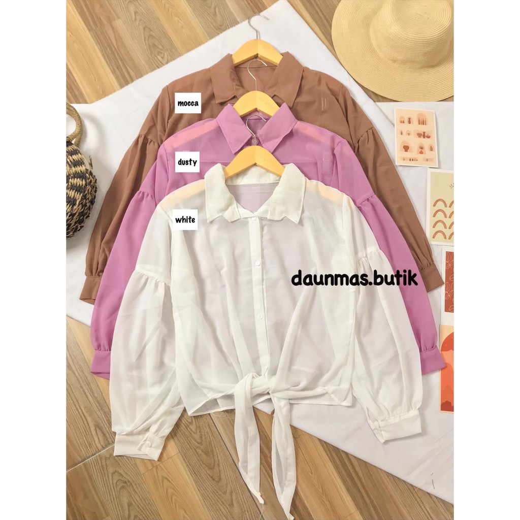 1KG MUAT 5PCS | FILIPO BLOUSE SEMI OUTER LENGAN BALON HITS OOTD SELEBGRAM FASHION GROSIR MURAH
