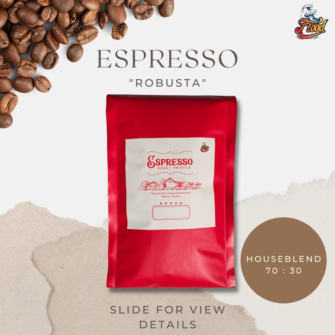 

House Blend 1kg Arabika Robusta 70:30 Espresso Roast Coffee Grade 1