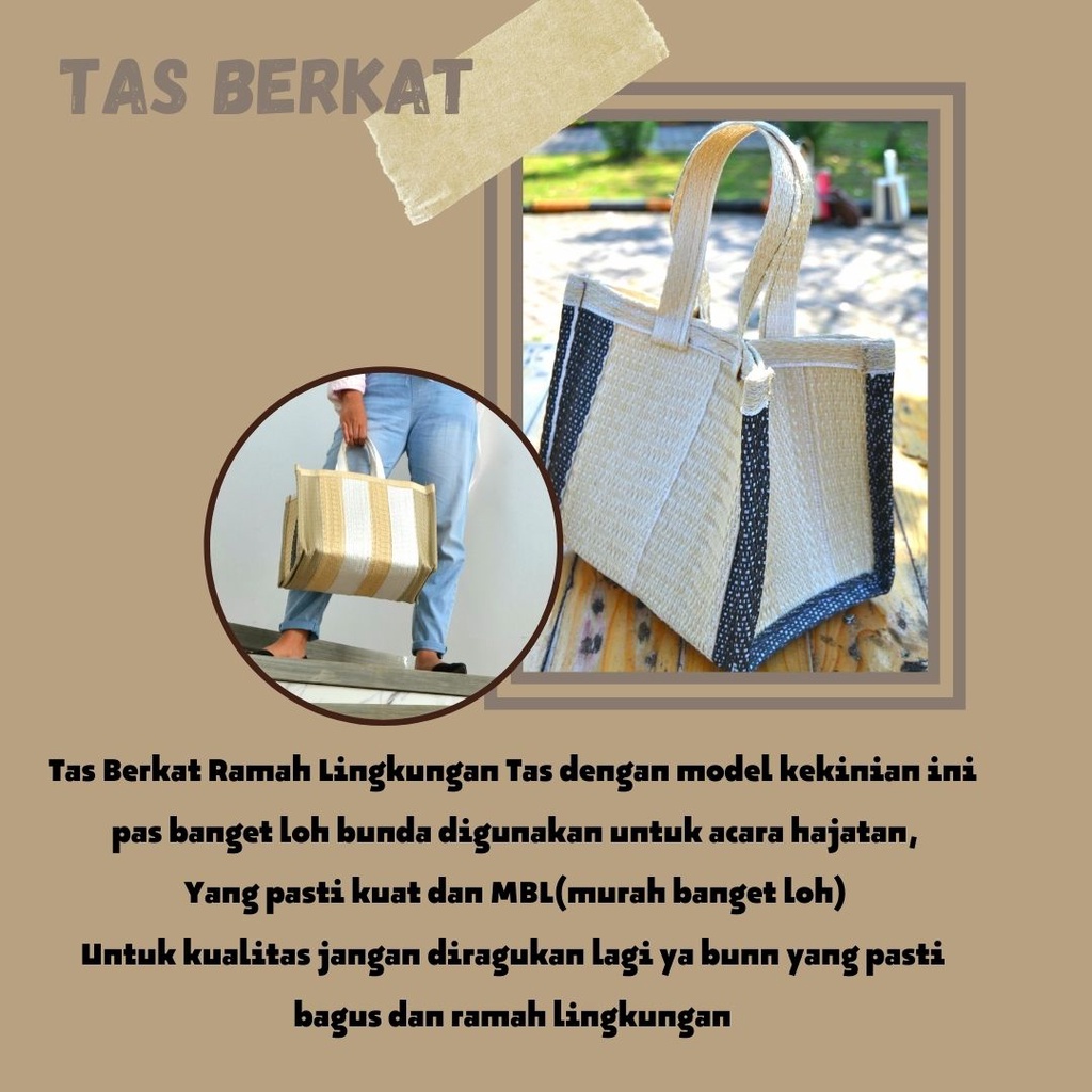 Jual Eco Bag Tas Anyam Shopping Bag Tas Belanja Webbing Bag Tas Belanja Malang Ukuran Besar