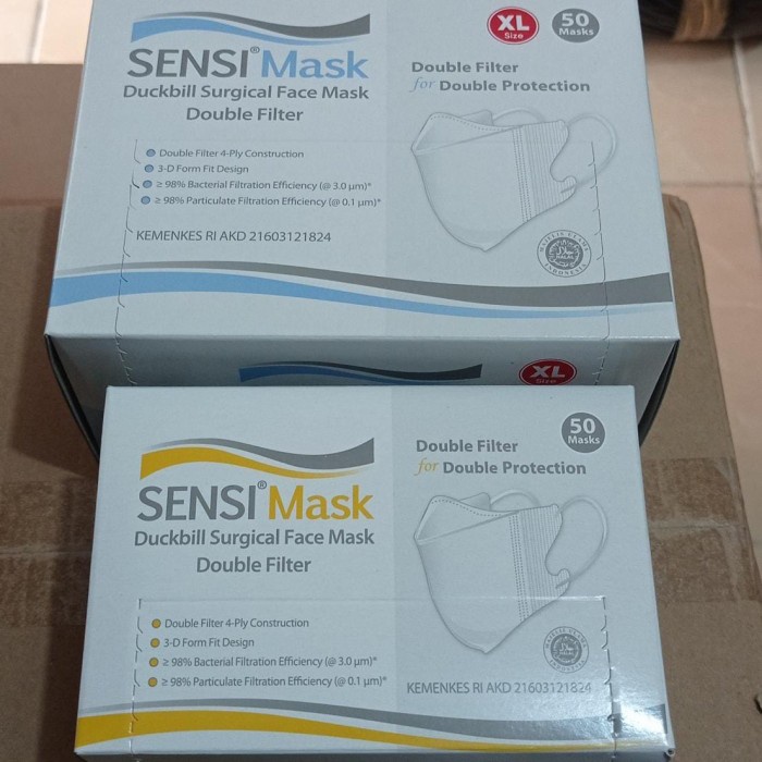 Masker Sensi Duckbill New 4 Ply - 50 pcs / box