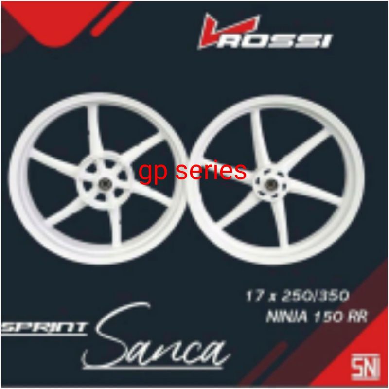 VELG VROSSI NINJA 150 RR NEW/OLD SANCA COPY RCB 1SET UK 250/350 RING 17 PNP