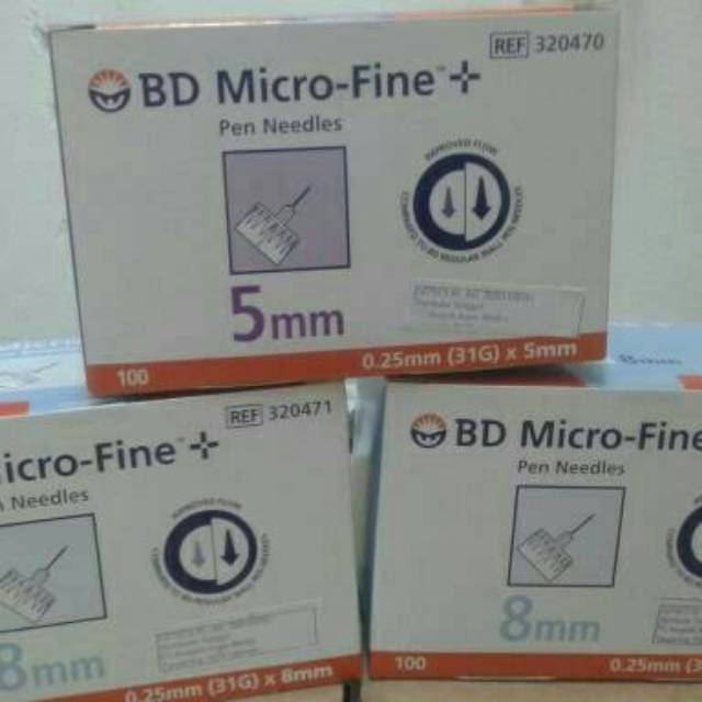 BD MICRO-FINE(satuan) 5mm/jarum insulin 0,25mm(31G)/pen needle 5mm