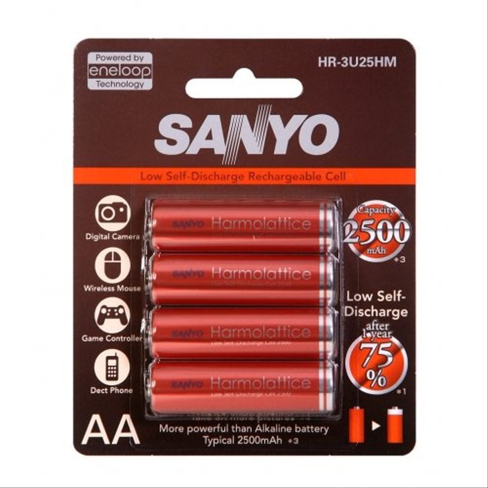Promo  Sanyo Eneloop Harmolattice 4pcs Battery AA - 2500mAh Harmolatice 2500 mAh