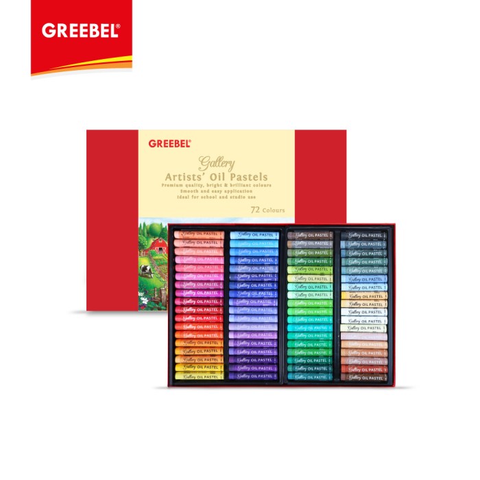 

GREEBEL ARTIST OIL PASTEL 72 Warna