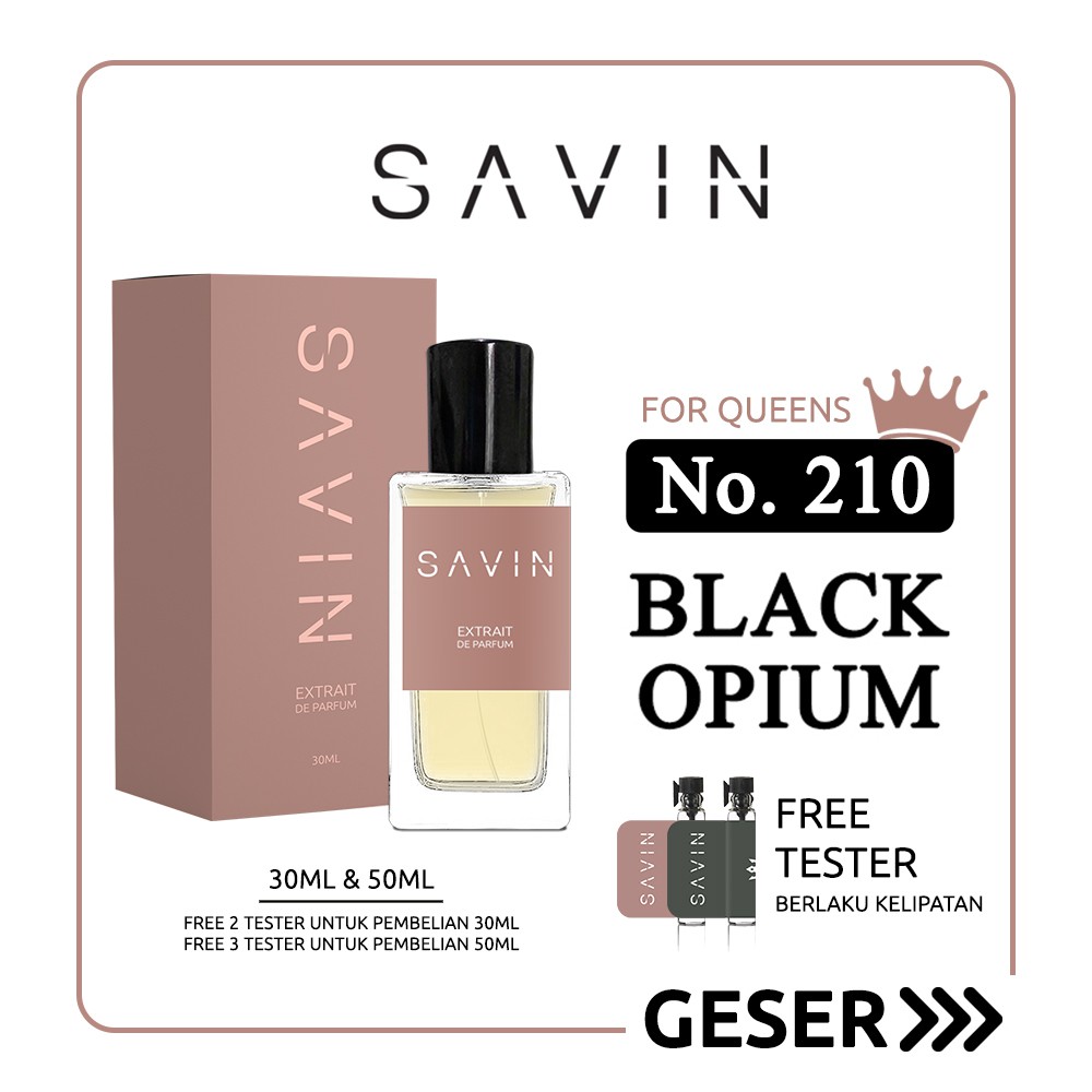 Jual SAVIN PARFUM No. 210 Black Opium Indonesia|Shopee Indonesia