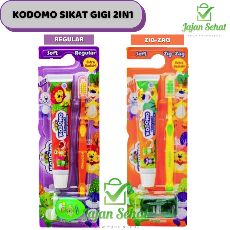 Kodomo Sikat Gigi Anak 2in1 + Pasta Gigi + Extra Hadiah Mainan