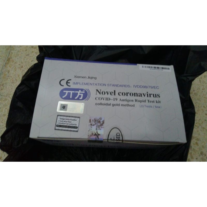 READY SALE Test rapid liur saliva resmi antigen kemenkes tes virus deteksi dahak