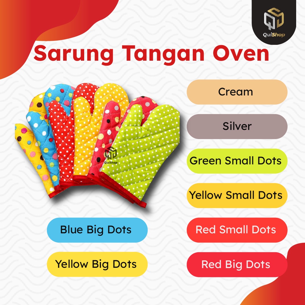 Sarung Tangan Oven Hand Glove Anti Panas Tebal Kain