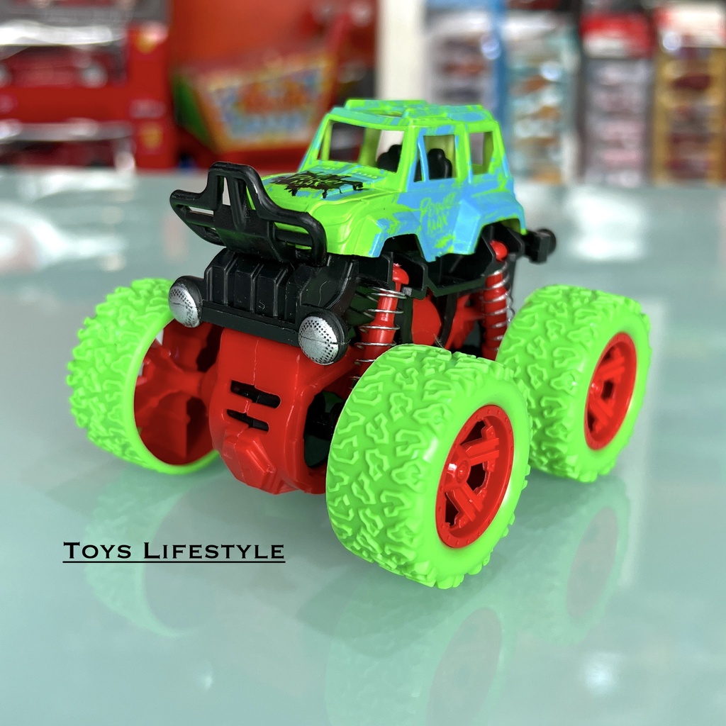 Mainan Anak Mobil Jungkir Balik Big Wheel Monster Zap Stunt Car Lucu