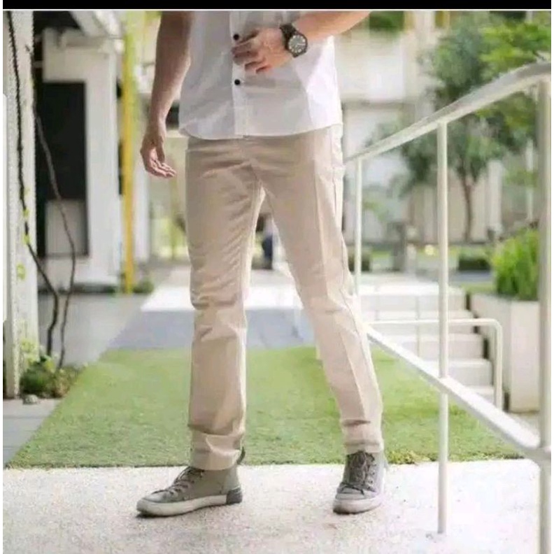 celana Chino panjang pria slimfit/celana Chino pria
