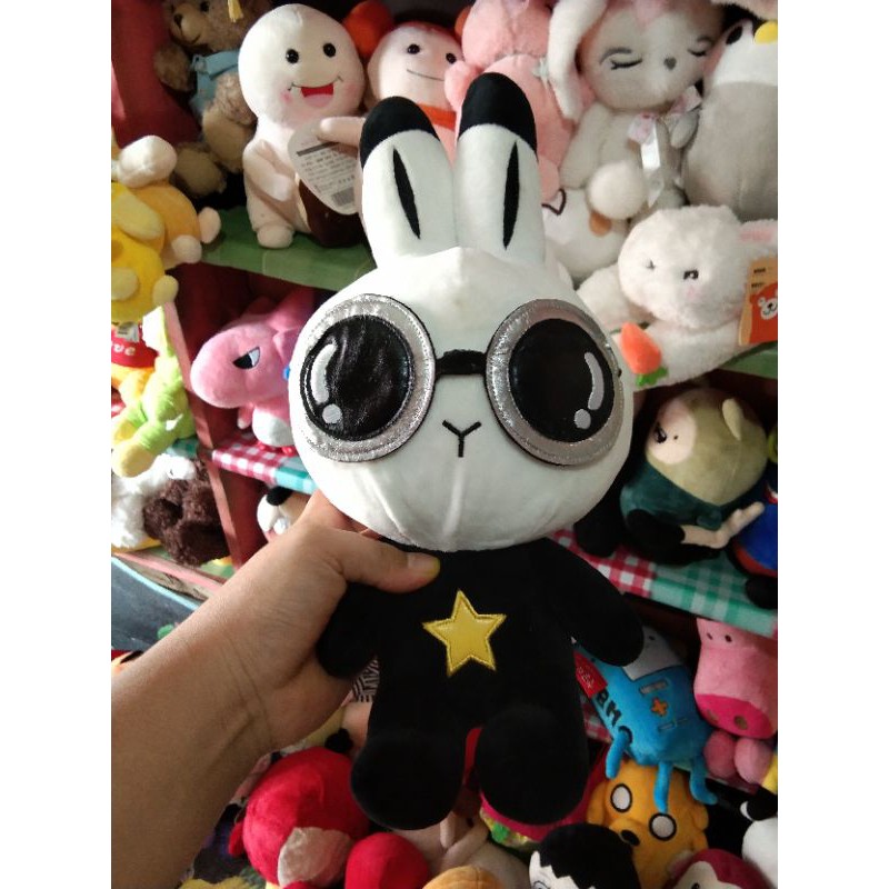 (boneka pl) Kelinci hitam ori Sunglassesbany