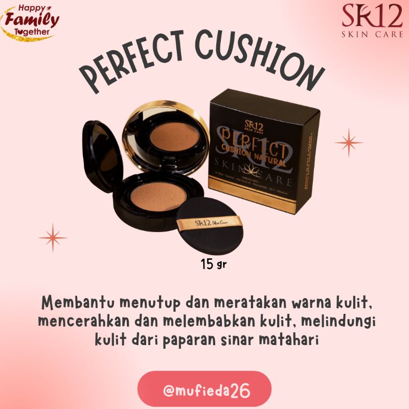 Perfect Cushion SR12 Bedak Anti Longsor Menutupi Noda Bekas Jerawat Menutupi Pori pori Wudhu Friendl