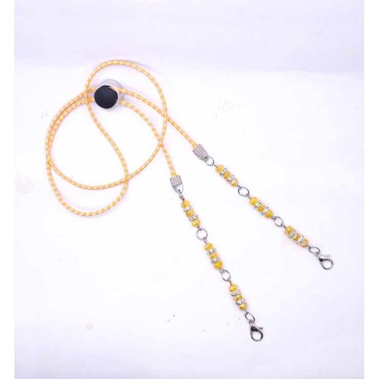 tali kalung masker konektor hijab or non hijab premium strap mask chain lanyard mask batu kristal