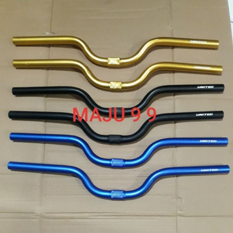 Stang Handlebar Sepeda Lipat Diameter 25.4mm Stang Folding United Full Alloy Rise 60 X 580mm Original