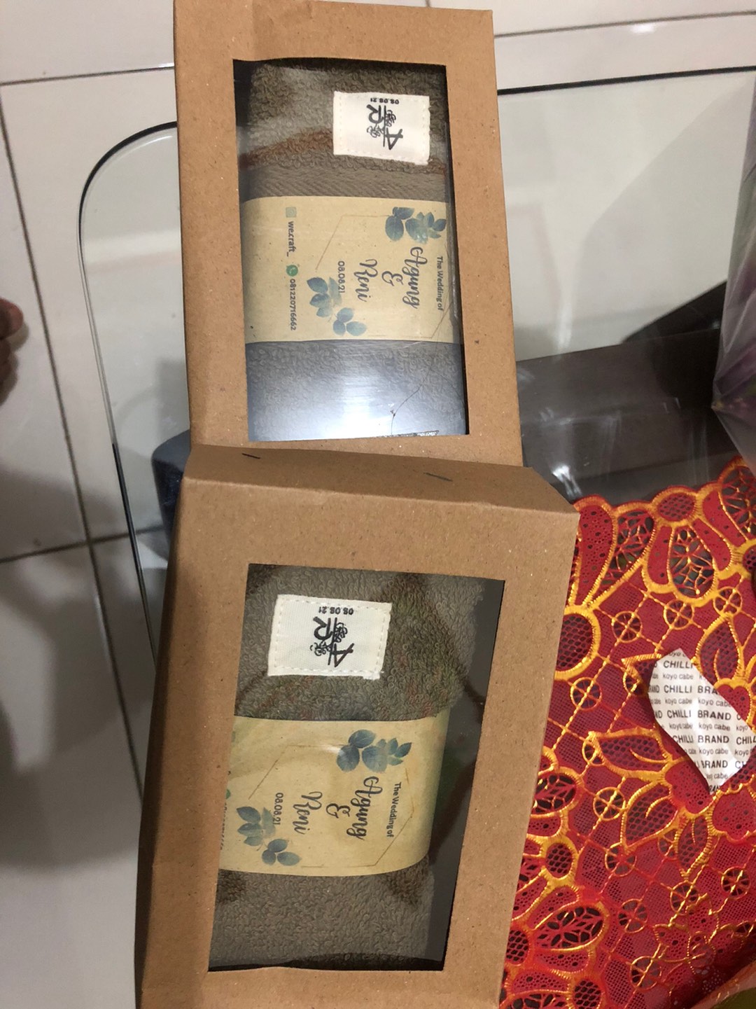 Souvenir Handuk Packaging Box