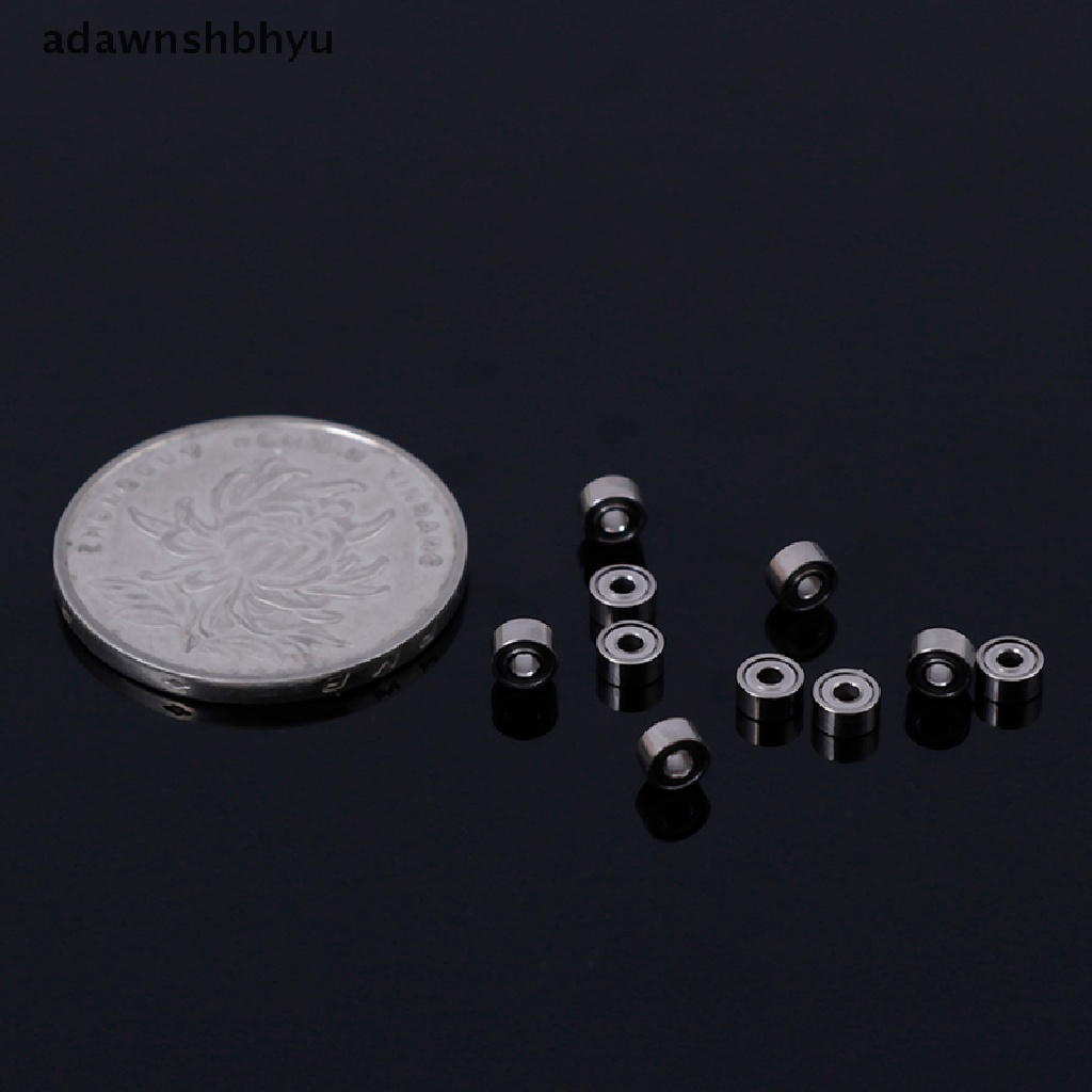 Adawnshbhyu 10Pcs 681XZZ 1.5x4x2mm open Miniatur bearings ball mini hand bearing spinner