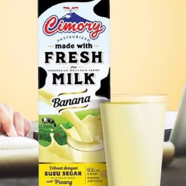 Susu cimory fresh milk banana pisang