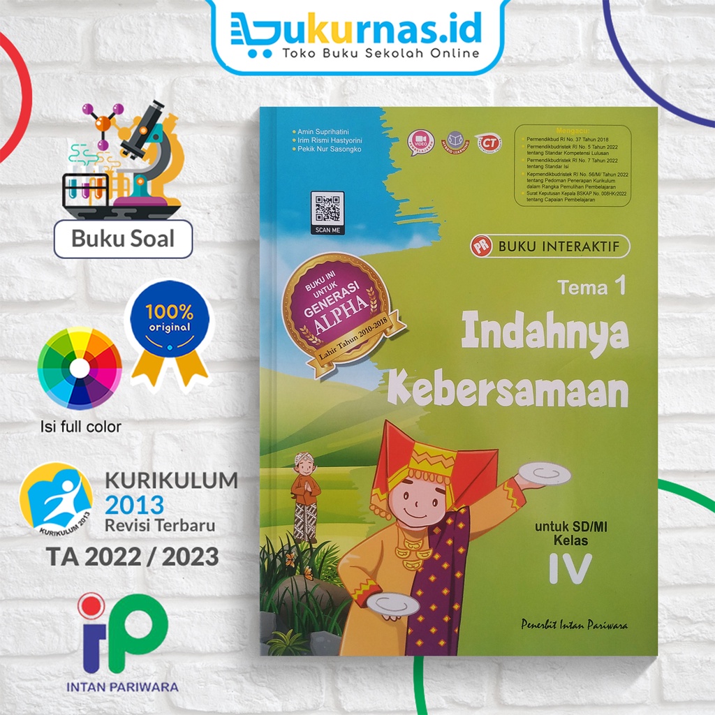Buku PR Interaktif SD/MI Kelas 4 Tema 1 - Intan Pariwara