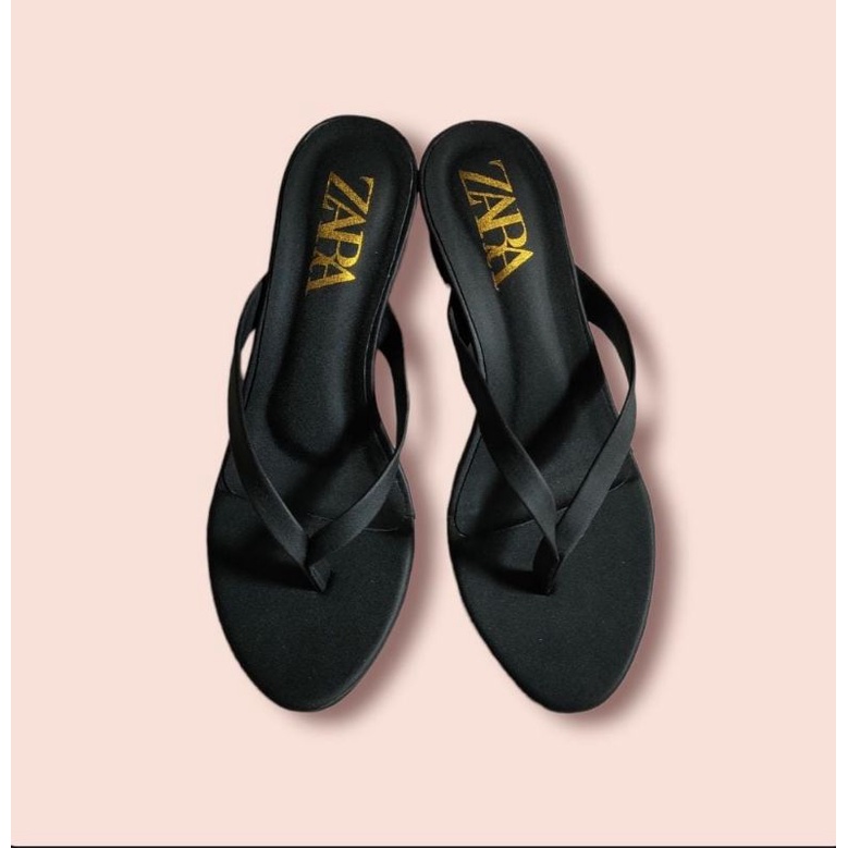 SANDAL WANITA ZARA HEELS / HAK MODEL JEPIT