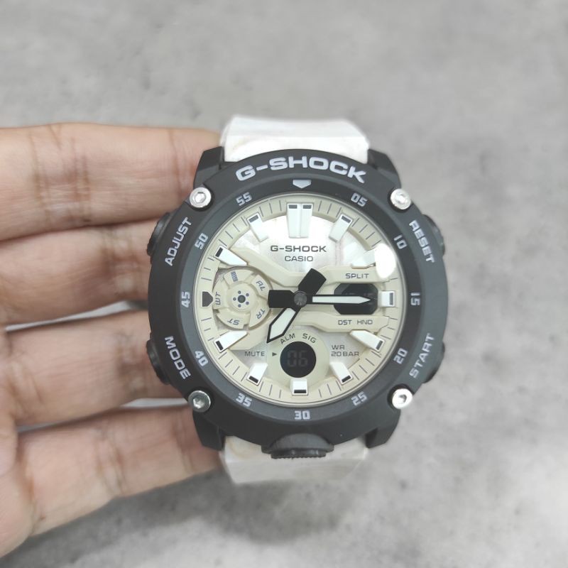 JAM TANGAN CASIO G-SHOCK GA-2000WM-1ADR CARBON CORE GUARD NEW GA-2000 GRANITE ORIGINAL