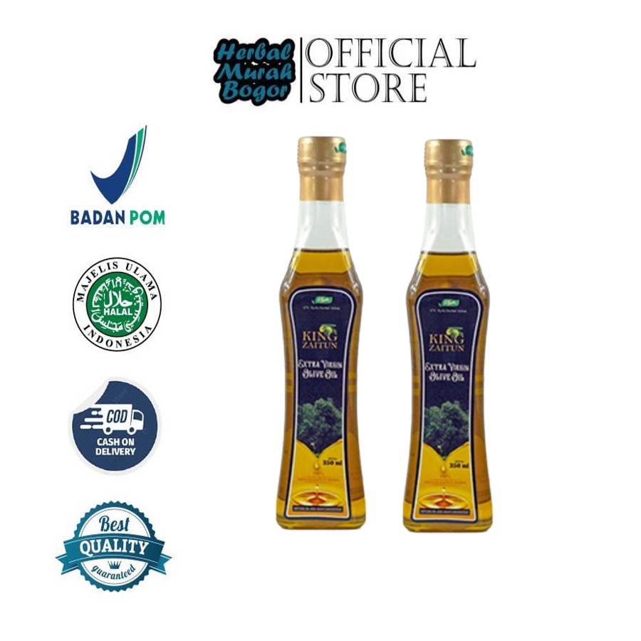 

MURNI 100% Minyak Zaitun Asli Murni King Extra Virgin Olive Oil 350ml Syifa Herbal Alami