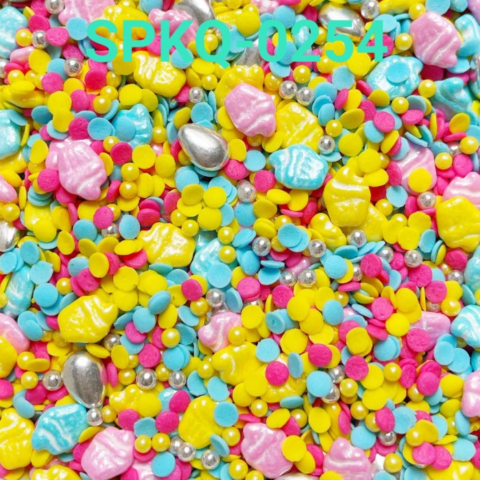 

SPKQ-0254 SPRINKLES SPRINKLE SPRINGKEL 250GR CUPCAKE PINK BIRU BEST SELLER