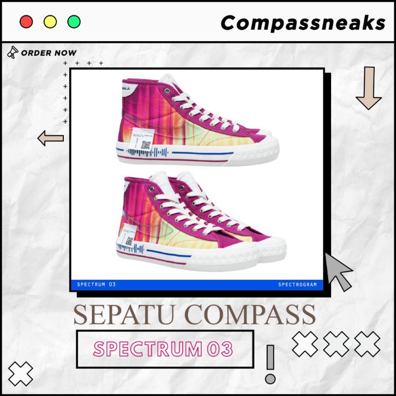 Sepatu Compass Retrograde High Decon Collaboration "Tame Impala" Spectrum 03