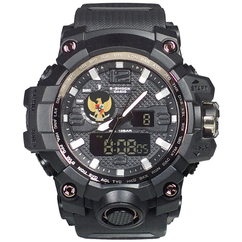 (Istimewa Bossque) GARUDA WATCH Double Time Full Black (Exclusive)