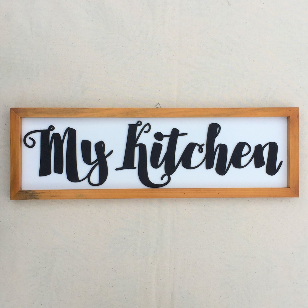 READY!!! Hiasan Dinding My Kitchen latin - Pajangan walldecor tulisan timbul