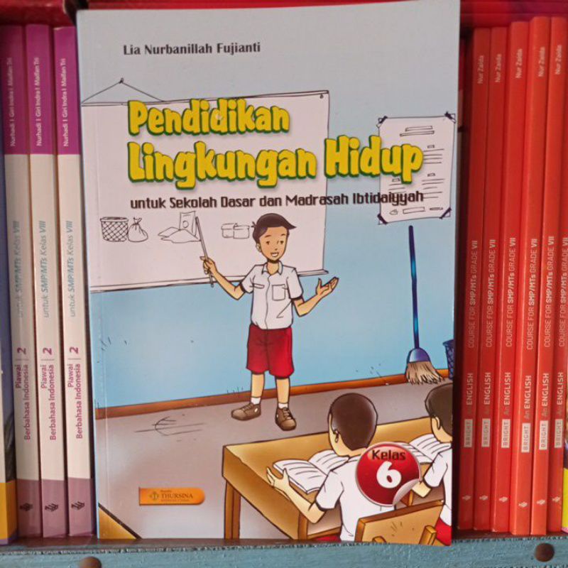 buku paket pendidikan lingkungan hidup kelas 6 sd/mi penerbit thursina // buku pket plh kelas 6 sd/m