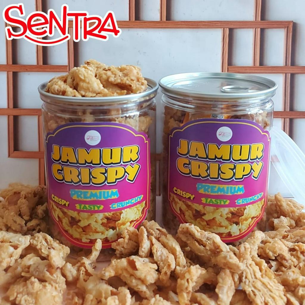 

Jamur Krispi Asin Gurih Crispy Mushroom Homemade Premium Kemasan PET CAN