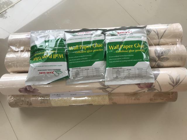 Wallpaper Dinding Vinyl Bertekstur  Timbul Dan Premium