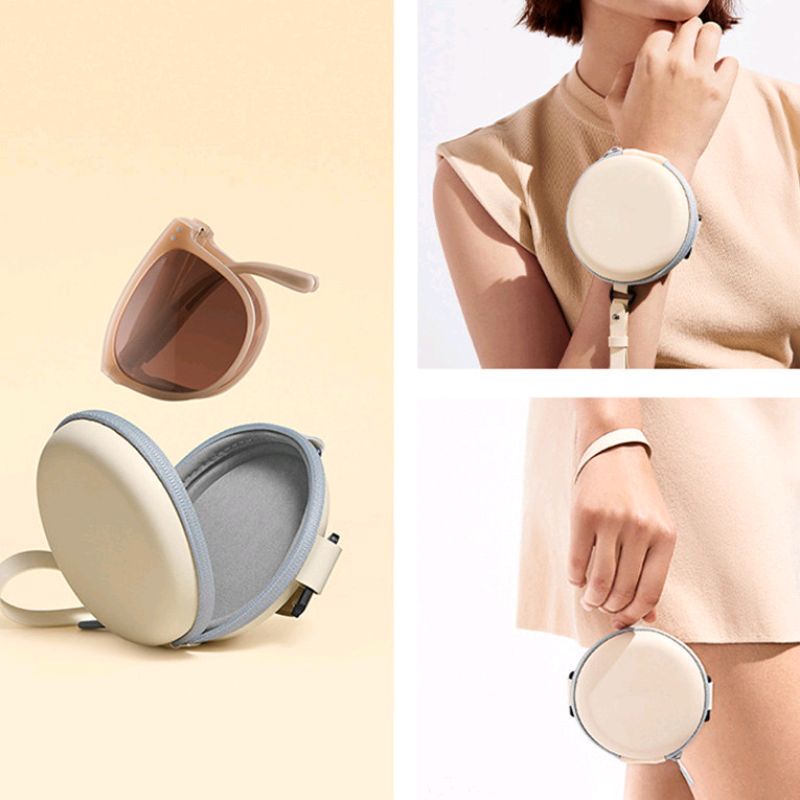 Kacamata Lipat Sunglasses Foldable Anti UV Pria Wanita Ringan Lentur (Free Hardcase)