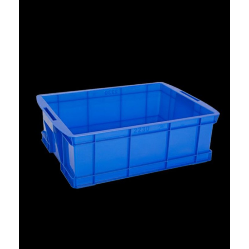 53x38x17 Box Container 27 Liter Green Leaf 2230 P Keranjang Krat Industri 2230P Filter Bak Kolam