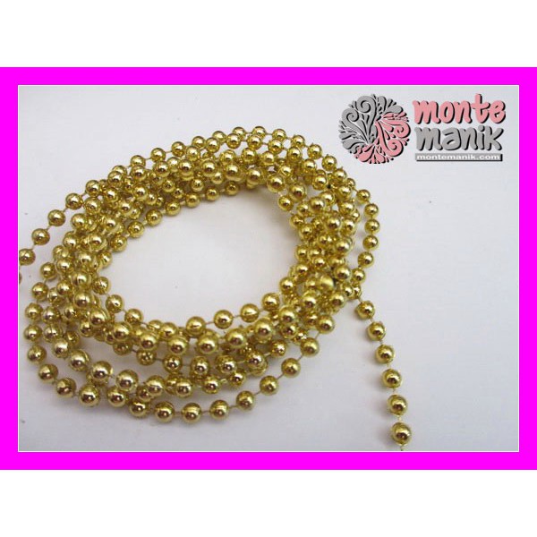 

Bahan Craft Mutiara Renteng Gold 4mm