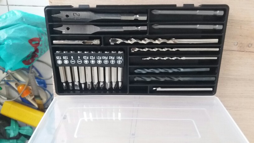 Mata Bor Set 21 Pcs Besi Kayu Tembok Beton Obeng Kaca Keramik