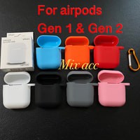 Apple Airpods Silicone Case Protective Cover Pouch Airpods GEN 1 GEN 2