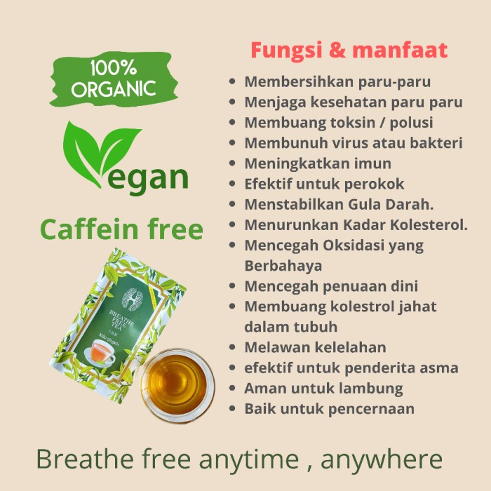 

TEH-DAUN- BREATHE FREE TEA /TEH KESEHATAN PARU PARU / TEH DETOX / TEH ANTI VIRUS -DAUN-TEH.