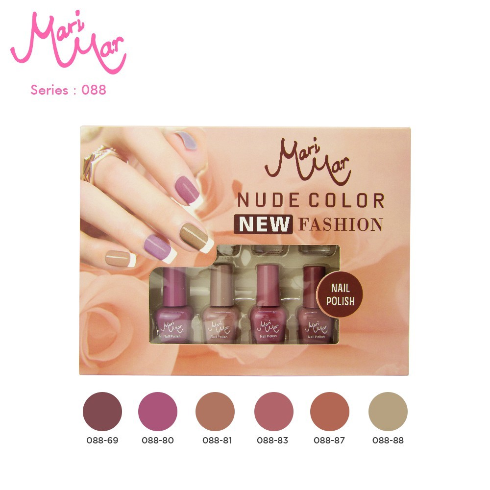 MARIMAR NAIL POLISH NUDE COLORS NEW FASHION CODE 088-kutek