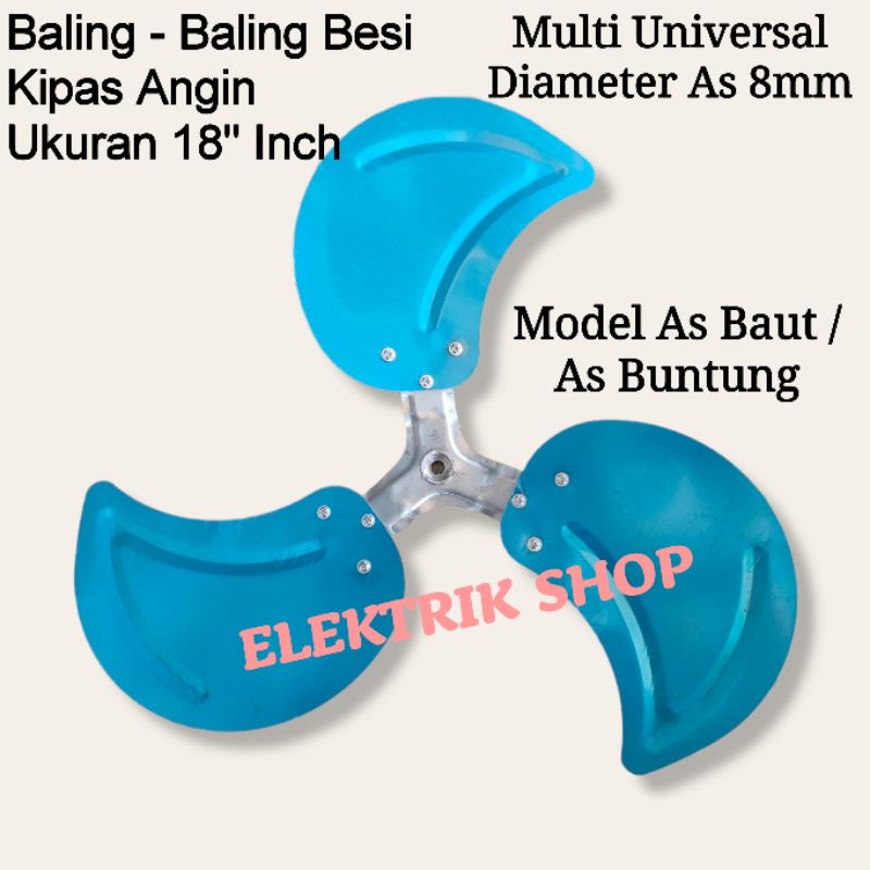 BALING - BALING KIPAS ANGIN BESI 18&quot; INCH MULTI UNIVERSAL MODEL AS BAUT 8MM