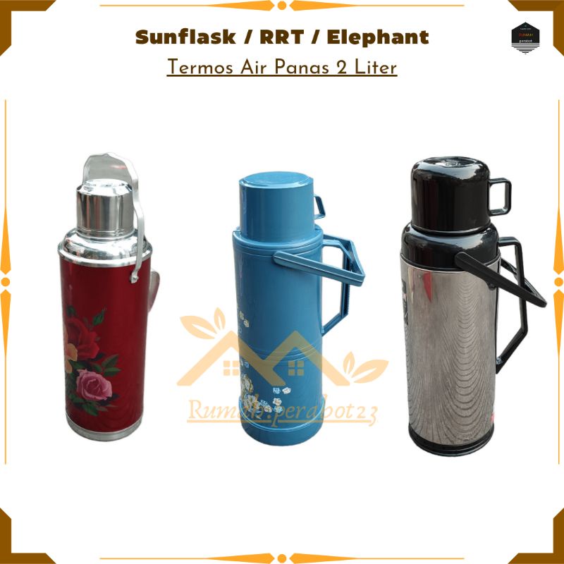 Thermos Air Panas RRC Jadul 2 Liter / Termos Air Panas 2 Liter Stainless / Termos Air Panas  Ukuran 