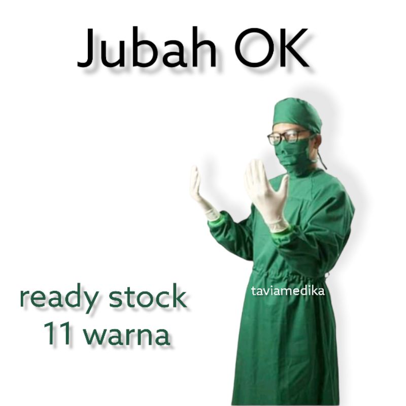 [Tavia Medika] Jubah Operasi / Gown / Jubah OK ukuran All size
