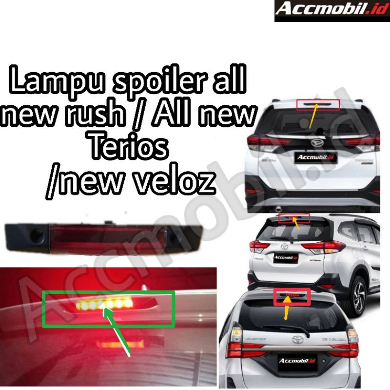 Lampu spoiler all new rush all new terios  x avanza veloz  trd original oem