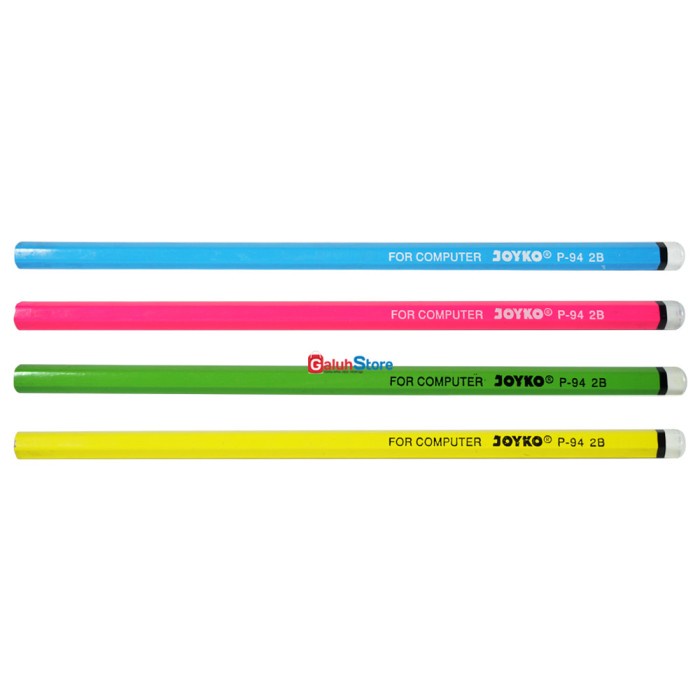

Gilaa!!! Joyko Pensil P-94 2B 1 Box (12 Pcs) Bagus