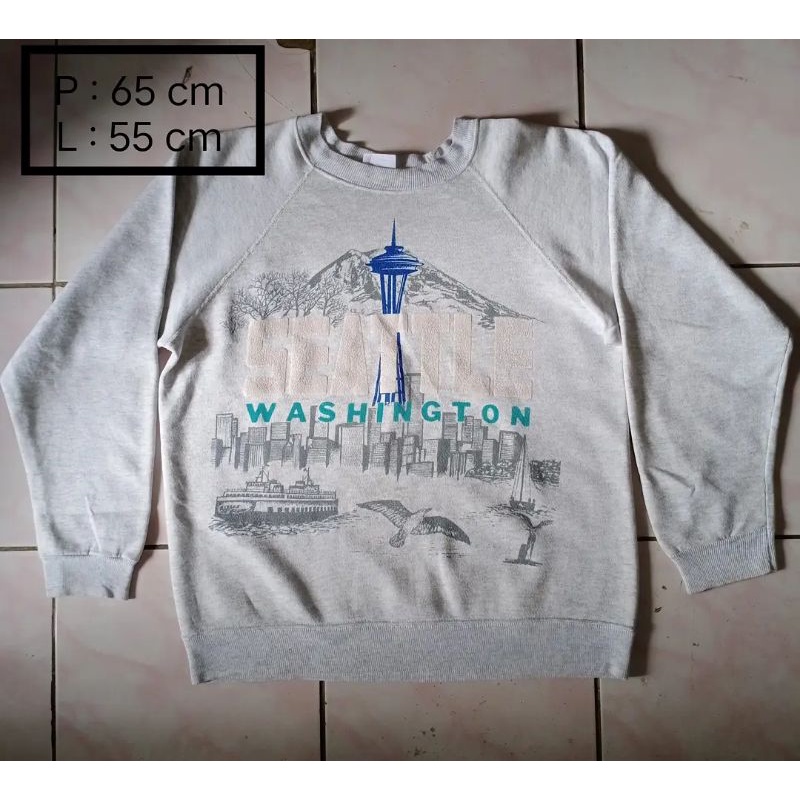 Crewneck Hanes Washington Original Second Brand
