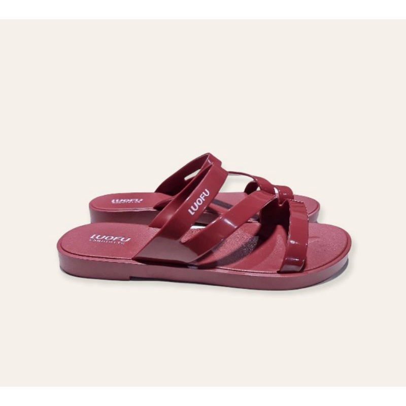 sandal karet jelly wanita loufu sandal wanita karet trendy